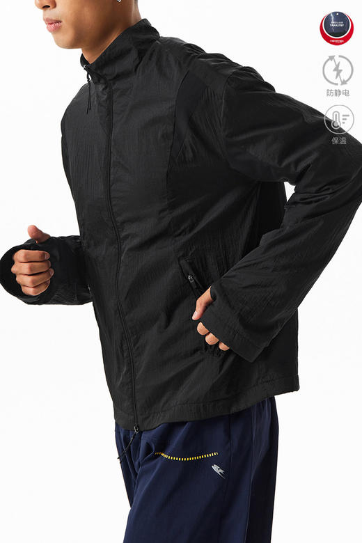 CryingCenter保暖锁温立领双拉链秋冬运动训练外套男女款 商品图3