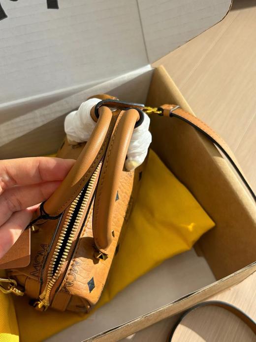 F012228精典干邑色迷你波士顿保龄球手提斜挎包mini包 商品图4