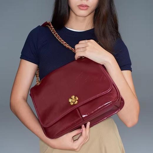 西木汀 无微不至牛皮链条托特包女单肩腋下包大容量斜挎包包 商品图1