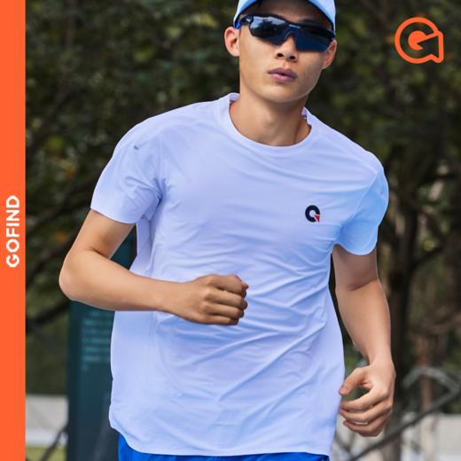 果凡速干衣户外登山无缝压胶跑步透气速干跑步健身冰爽跑步短袖t恤GTD11229 商品图0