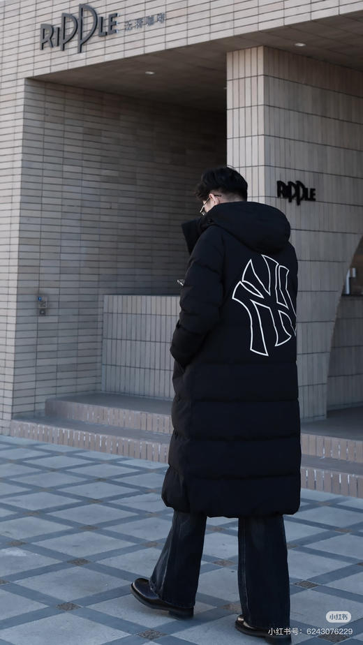 【秒杀价已调 直接拍】MLB 大联盟 原单 男女同 后背大字母 长款羽绒服 商品图6