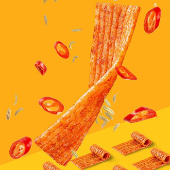 源氏 辣条 手撕大辣片网红怀旧休闲零食 办公室宿舍麻辣小吃 90g/袋 商品图3