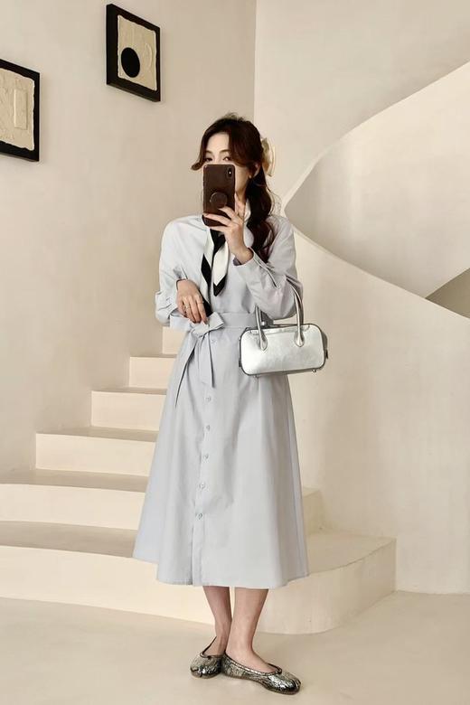 Le Malene 气质温柔法式chic衬衫连衣裙 22069 商品图1