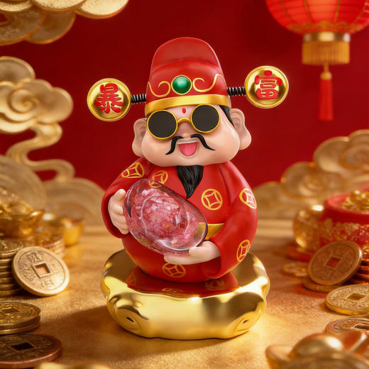 【成都印钞】碎钞小财神摆件 商品图9