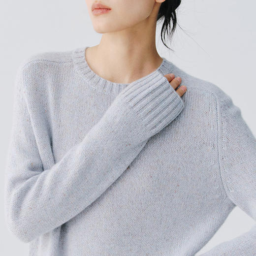 东黎 • 复苏的呼吸 山羊绒女士圆领套衫 6008 商品图10
