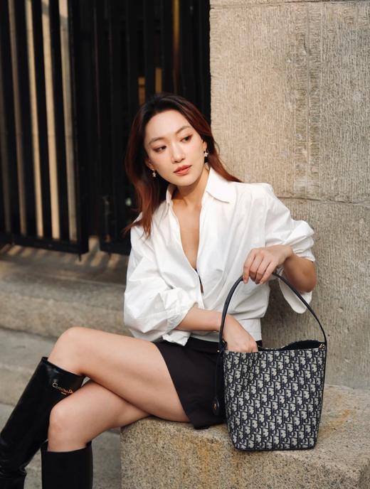 一店k （香港🇭🇰订单！客供面料！）新年发财桶！时髦精的秋冬搭子！迪丽热巴明星同款 小号老花水桶包 商品图1