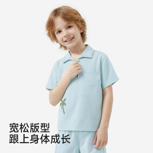 【商场同款】英氏儿童家居服男童女童夏季凉感短袖套衣短裤新款 商品图2