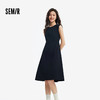 森马连衣裙女夏季圆领纯色无袖小黑裙气质简约时尚通勤百搭背心裙 商品缩略图0