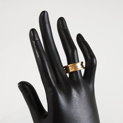 【95新】BVLGARI宝格丽B.zero1系列32430318K黄金三环弹簧戒指60号中性款 120126NJS07 商品图6