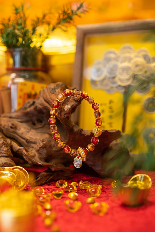 ² 【灵顺寺财神庙】古法香灰琉璃手串 HM02-CRMM-XJJ 商品图5