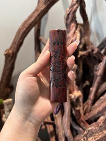 【小叶紫檀护身符手把件】| 大梦香堂