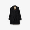 【二】BURBERRY 巴宝莉 女士女士肯辛顿版型 – 短款 Heritage Trench 风衣  黑色 8079415 A1189 商品缩略图0