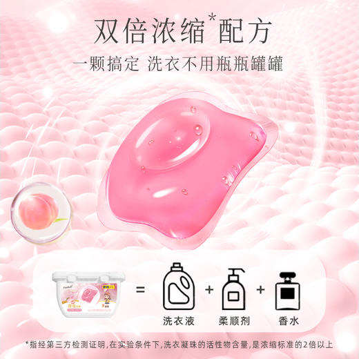 南堡洗衣凝珠(蜜桃味)300g(50颗)*4 商品图2