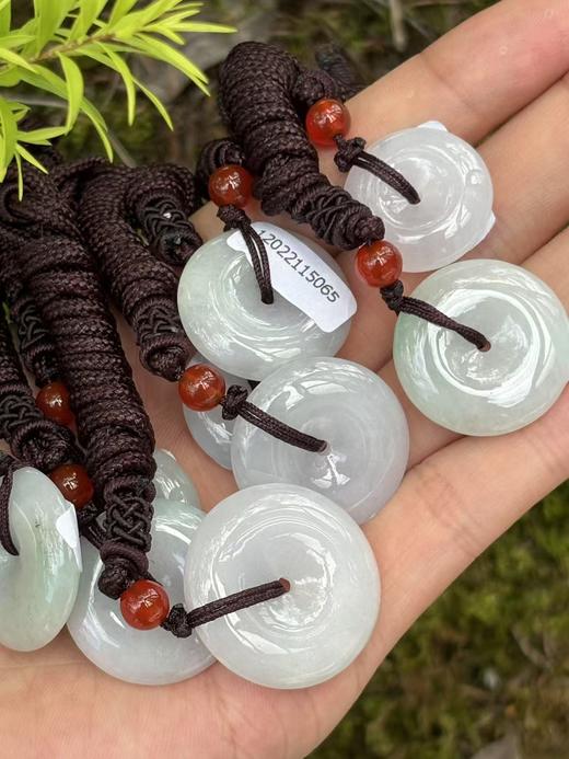 【直播大场福利】糯冰翡翠平安扣  平安圆满 随机发货 附证书 商品图3