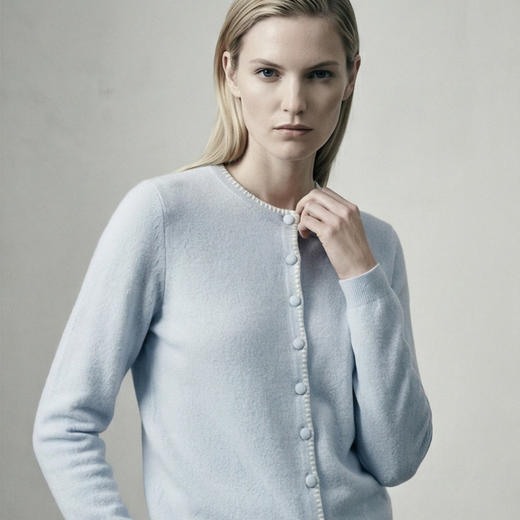 KINGDEER/KD秋冬新款时尚百搭女式羊绒开衫L805569全部红色款鹿王 红色 商品图9