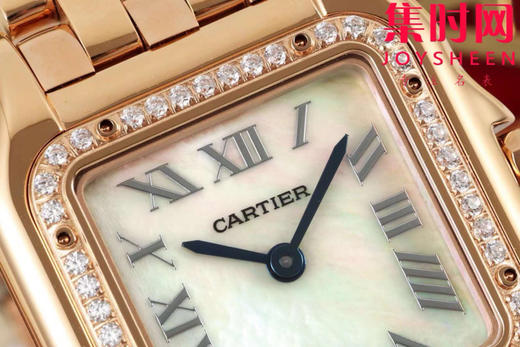 与豹同行 一跃入心 AF卡地亚猎豹系列 贝母面 中号表盘尺寸：27×37mm 女士腕表 商品图3