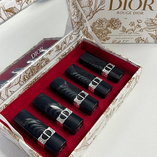 【送礼袋】DIOR迪奥烈焰蓝金口红荷花小样五件套1.5g*5支（丝绒#999+丝绒720+哑光888+丝绒840+丝绒228）  一般贸易  有效期202608 商品图9