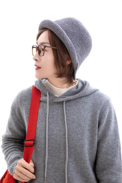 日系卷边针织渔夫帽 商品图0