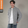 DRONKOO 2026 翻领左贴袋侧唛竖条纹长袖中厚衬衣 商品缩略图0