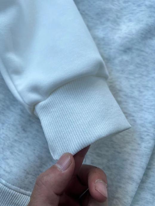 D012249高克重定织抓绒面料双色可选重磅抓绒连帽卫衣 商品图11