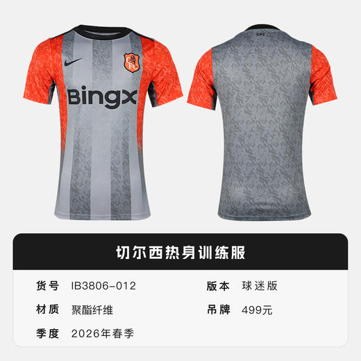 小李子NIKE耐克切尔西热身球迷版运动训练服短袖成人男IB3806-012 商品图4