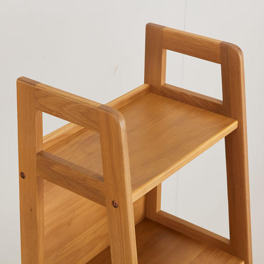 【家具】  实木置物柜落地储物架置物架梯形架 宜木WP02 商品图3