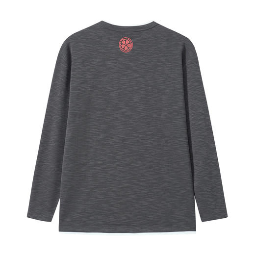 ONIARAI/鬼洗26春泥棒蓝马上来财感温半开领假两件长T男 26NOB52 商品图4