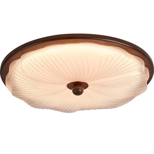 新品双倍积分🔥OPPLE欧普照明26款叶语中古风卧室奶油风侘寂极简智控儿童房双层防眩吸顶灯 商品图5