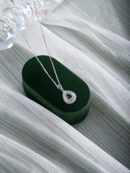 子佩集【薄荷晨光】银S925套链【PM2311-1-XF】项链培育宝石祖母绿2601 商品图4