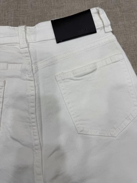 D012278牛仔裤2026春季新款米白色阔腿弯刀裤 商品图14