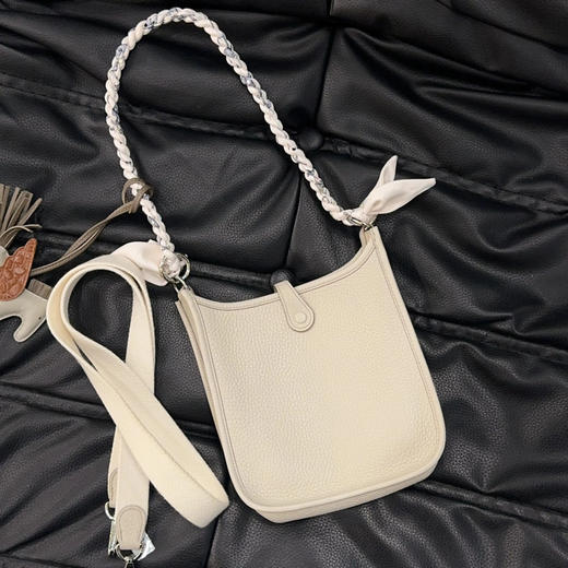 爱马仕 伊芙琳 mini 奶昔白 togo皮 斜挎包 商品图1