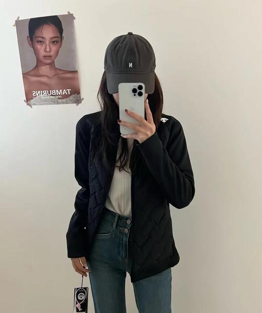 D012273时尚休闲百搭保暖轻量拼接立领羽绒服 商品图5