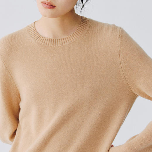 东黎 • 复苏的呼吸 小山羊绒女士圆领套衫 6002 商品图10