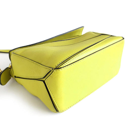 【95新】LOEWE罗意威绿色mini puzzle几何包单肩斜挎包女士 090126TJ43 商品图5