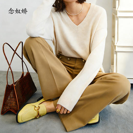 【商场同款】CNT5996 “ 老钱商务裤 ” 经典直筒裤，日常通勤理性务实  挺括抗皱、保形性好 商品图4