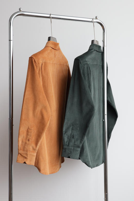 女装 L.A.C 宽松百搭复古灯芯绒落肩衬衫外套 CS004 商品图5