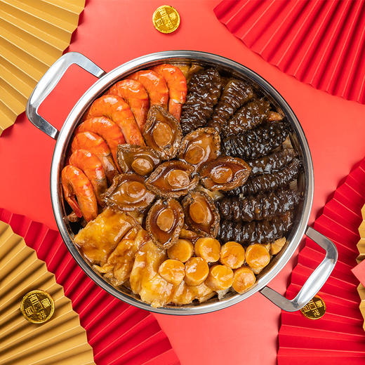 家肥屋润佛跳墙大盆菜 6斤装8人份，鲍鱼花胶海参高档送礼 商品图3
