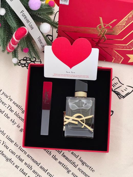 D012268红丝绒#1966口红自由之水香水两件套新年星限定金红礼盒 商品图0