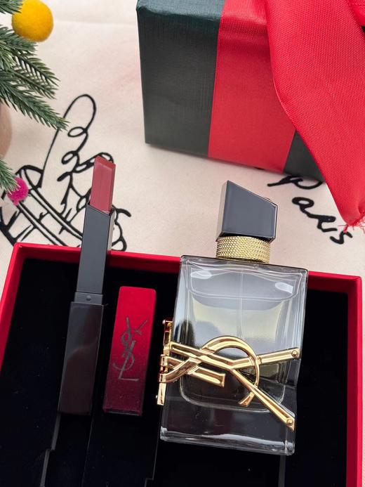 D012268红丝绒#1966口红自由之水香水两件套新年星限定金红礼盒 商品图6