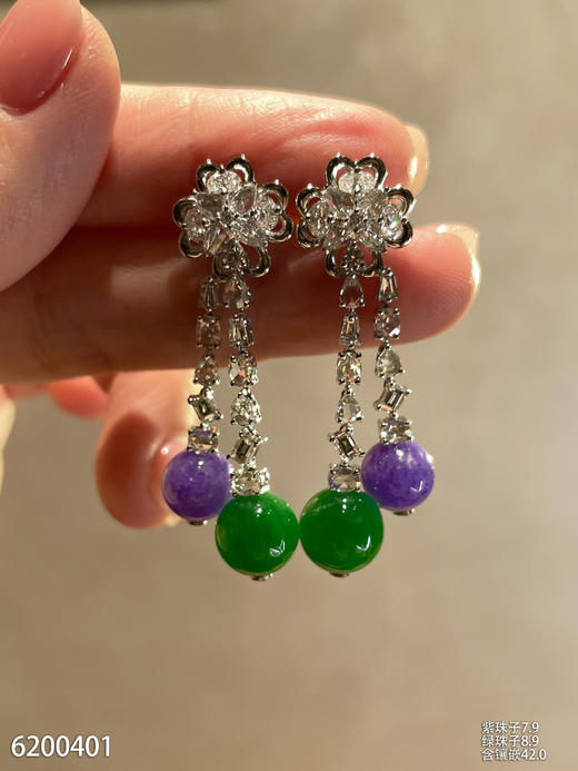 双珠子耳坠【6200401】具体价格微信咨询 商品图1