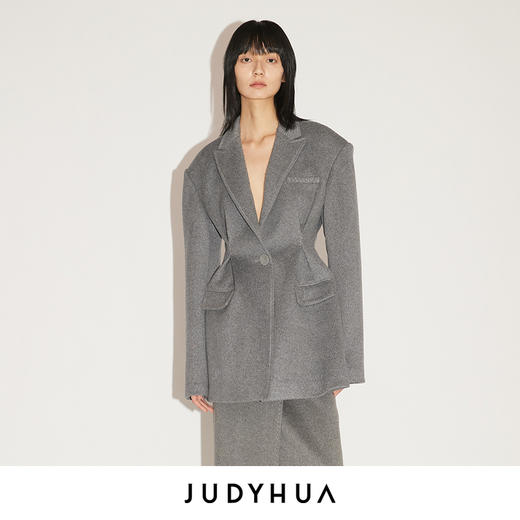JUDYHUA 晨雾系列极简收腰西装 商品图0