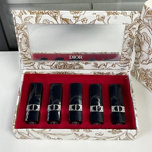 【送礼袋】DIOR迪奥烈焰蓝金口红荷花小样五件套1.5g*5支（丝绒#999+丝绒720+哑光888+丝绒840+丝绒228）  一般贸易  有效期202608 商品图10