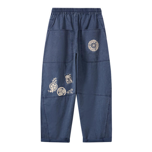 ONIARAI/鬼洗26春季棒系列招财猫水洗宽松廓形弯腿长裤男 26N4402 商品图3