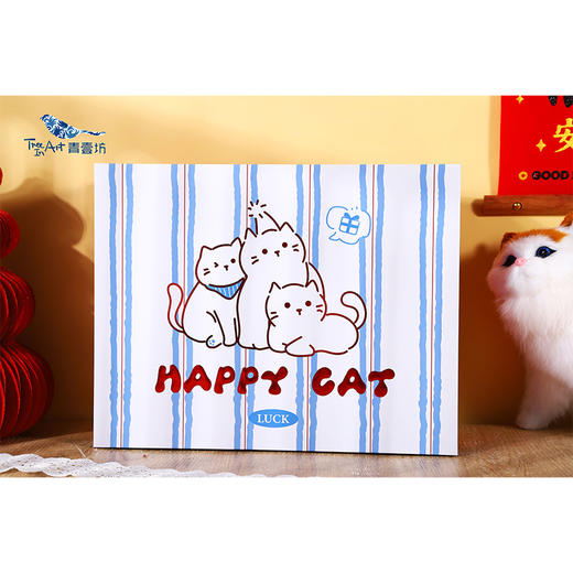 大号线条小猫礼物盒L礼盒-纪念日百货门店同款167193828 商品图0