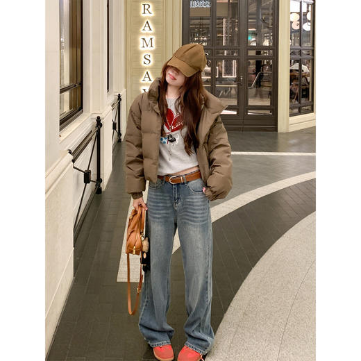 <曾小咸推荐>现货秒杀 ！微信超特价！美式复古短款立领羽绒服 日常449.99 立减160 秒杀289.99！！ 商品图2