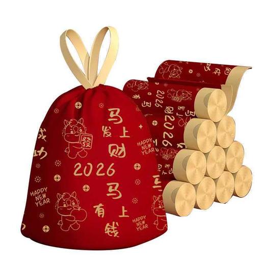 🥰【觅贝思 马上有钱红色垃圾袋】🌸《马上发财垃圾袋｜装走破财运，兜住好财气！》 旧的不去，新的不来！ 商品图5