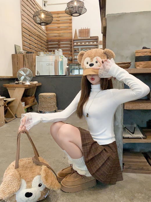 <曾小咸推荐>现货秒杀 ！微信超特价！半高领蕾丝拼接打底衫 日常129.99 立减60 秒杀69.99！！外套  秒杀169.99！！ 商品图13