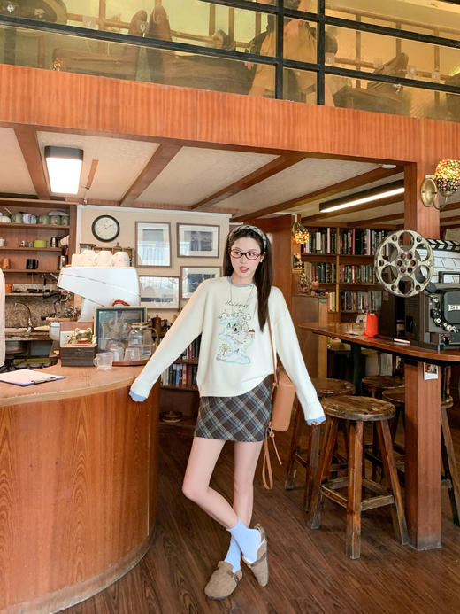 <曾小咸推荐>现货秒杀 ！微信超特价！设计感撞色毛针织衫 日常219.99 立减130 秒杀89.99！！ 商品图9