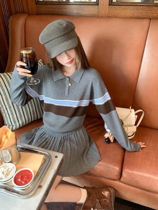 <曾小咸推荐>现货秒杀 ！微信超特价！polo领条纹针织衫 日常189.99 立减100 秒杀89.99！！ 商品图8