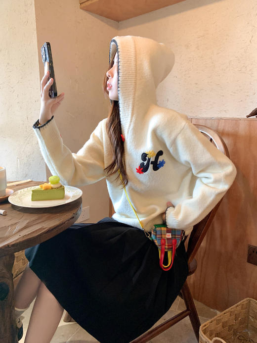 <曾小咸推荐>现货秒杀 ！微信超特价！多巴胺连帽毛衣 日常199.99 立减100 秒杀99.99！！ 商品图12